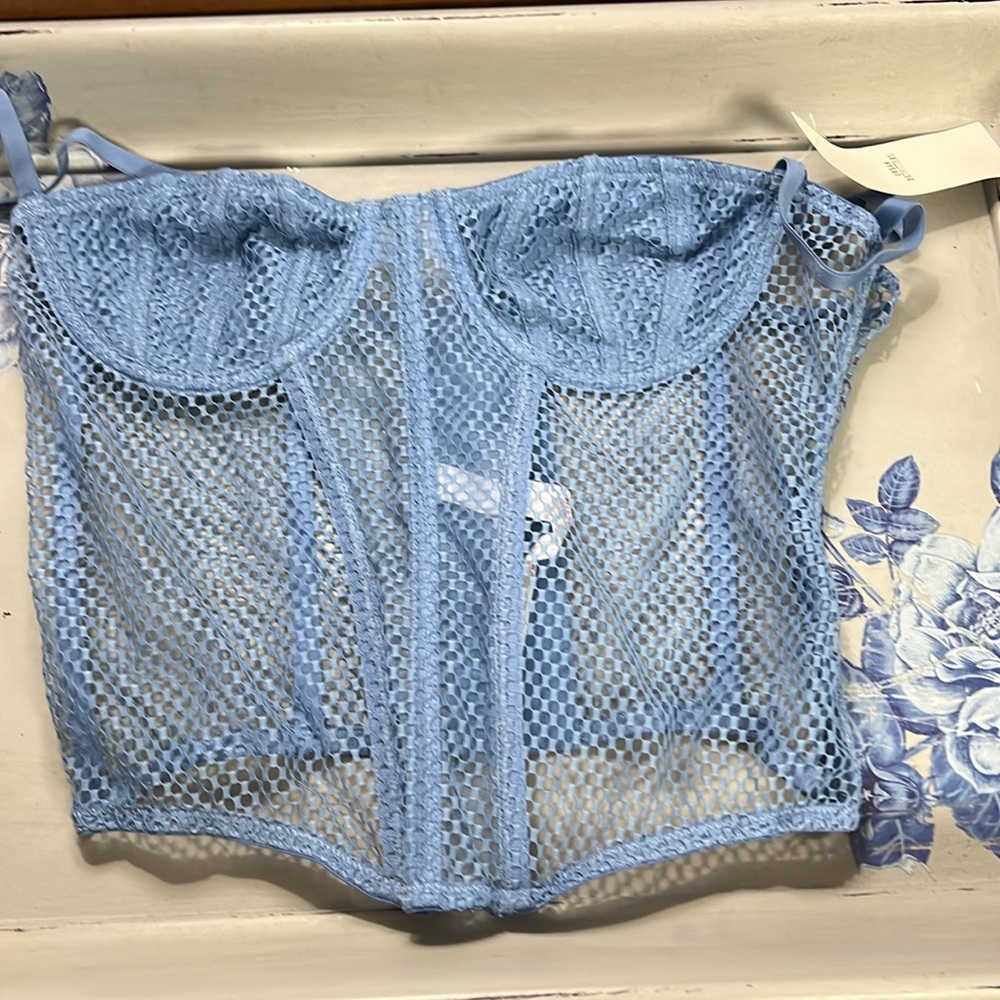 Out From Under Modern Love Overdrive Fishnet Corset - Picture 5 of 7